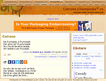Tablet Screenshot of catrene.citatepedia.ro