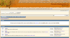 Desktop Screenshot of forum.citatepedia.ro