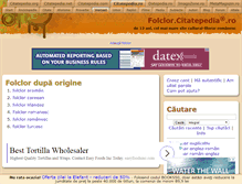 Tablet Screenshot of folclor.citatepedia.ro