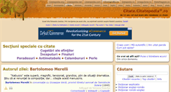Desktop Screenshot of citate.citatepedia.ro