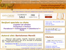 Tablet Screenshot of citate.citatepedia.ro